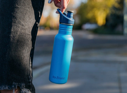 Klean Kanteen 532ml Classic Water Bottle with Sport Cap