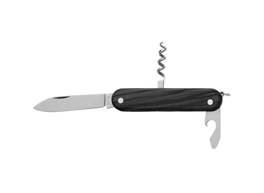 Whitby Black Pakkawood Multipurpose Folding Knife (2.76') w/ 3 Tools