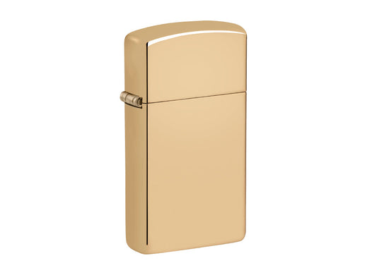 Zippo Slim Lighter - High Polish Brass