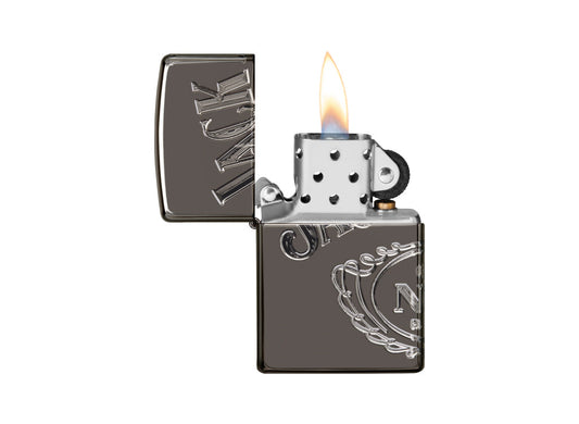 Zippo Jack Daniel's Lighter - Armor Black Ice