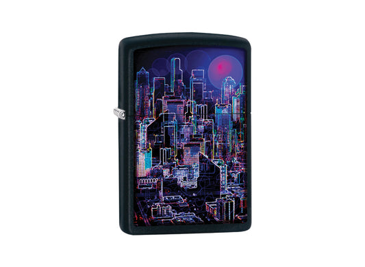 Zippo Cyberpunk Lighter - Black Matte