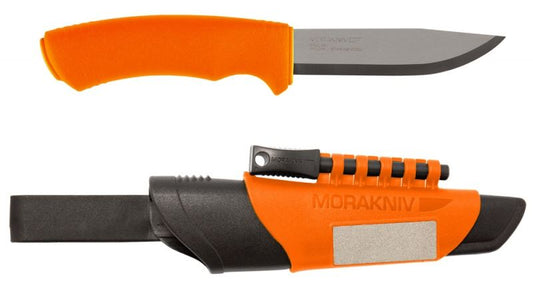 Mora Bushcraft Survival Orange Knife