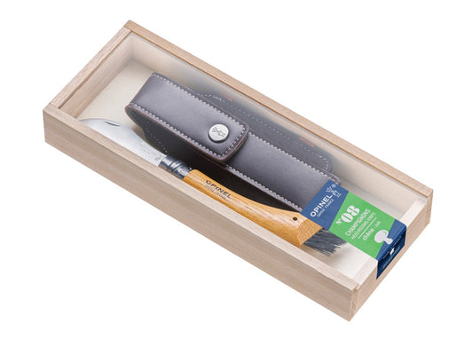 Opinel No.8 Mushroom Knife with Sheath Gift Set